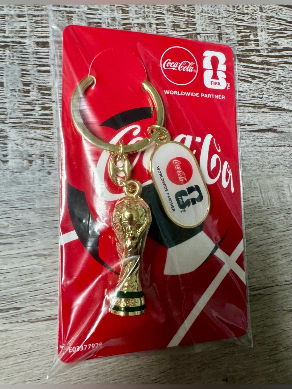Coca-Cola FIFA World Cup Trophy Tour 2026.
This Coca-Cola souvenir keychain,
